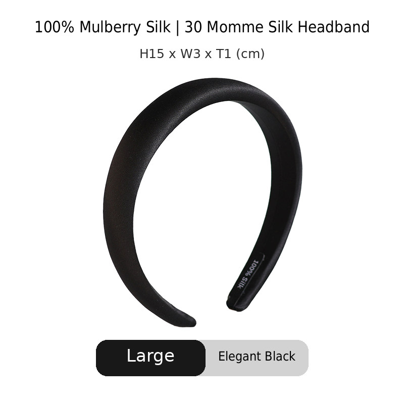 OCRUSH Glossy Mulberry Silk Headband
