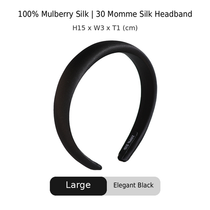 OCRUSH Glossy Mulberry Silk Headband