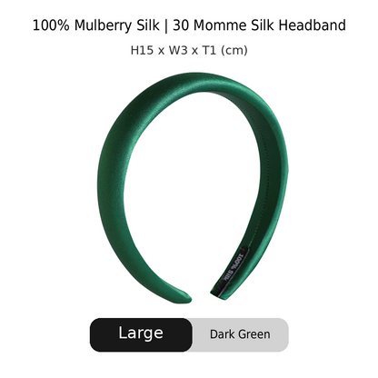 OCRUSH Glossy Mulberry Silk Headband
