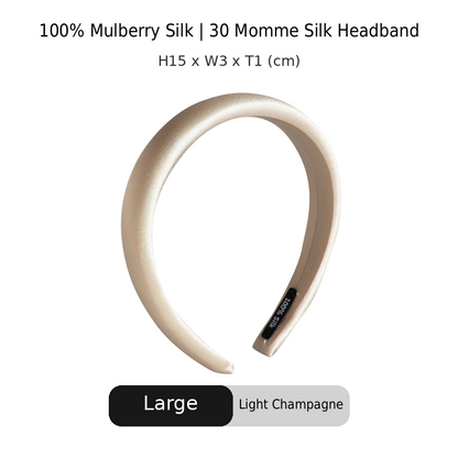 OCRUSH Glossy Mulberry Silk Headband