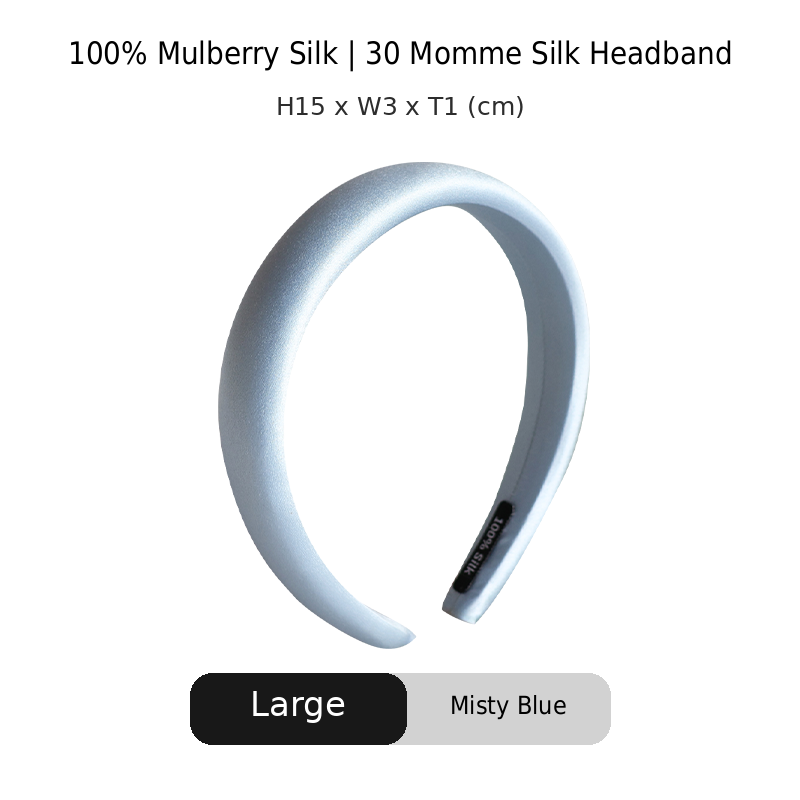 OCRUSH Glossy Mulberry Silk Headband