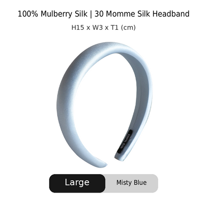 OCRUSH Glossy Mulberry Silk Headband