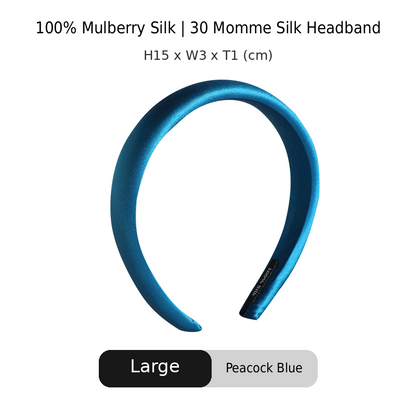 OCRUSH Glossy Mulberry Silk Headband