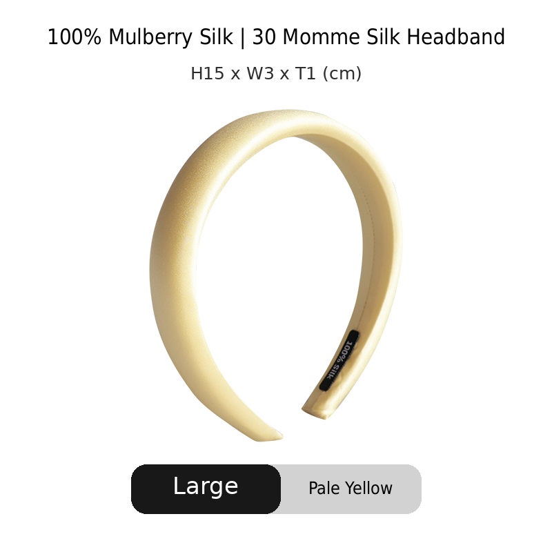 OCRUSH Glossy Mulberry Silk Headband