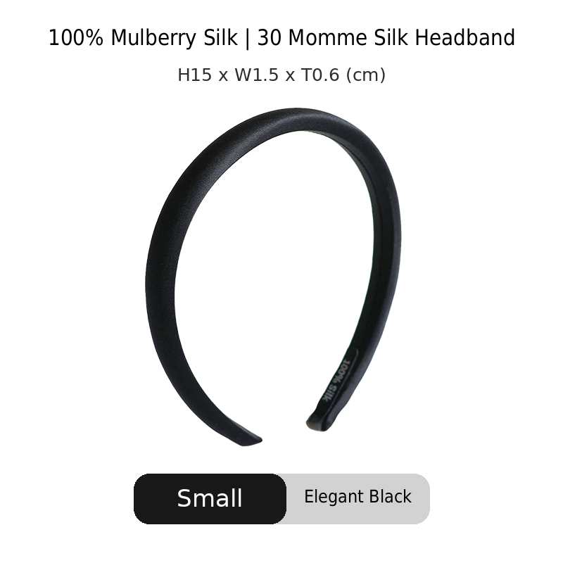OCRUSH Glossy Mulberry Silk Headband