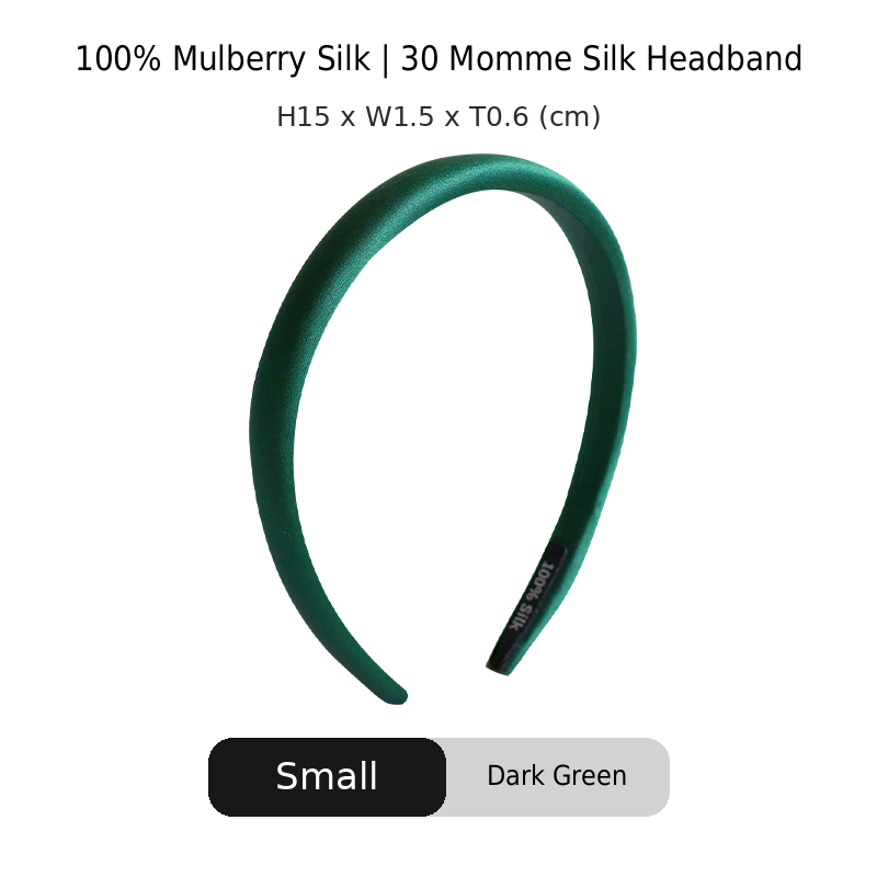OCRUSH Glossy Mulberry Silk Headband
