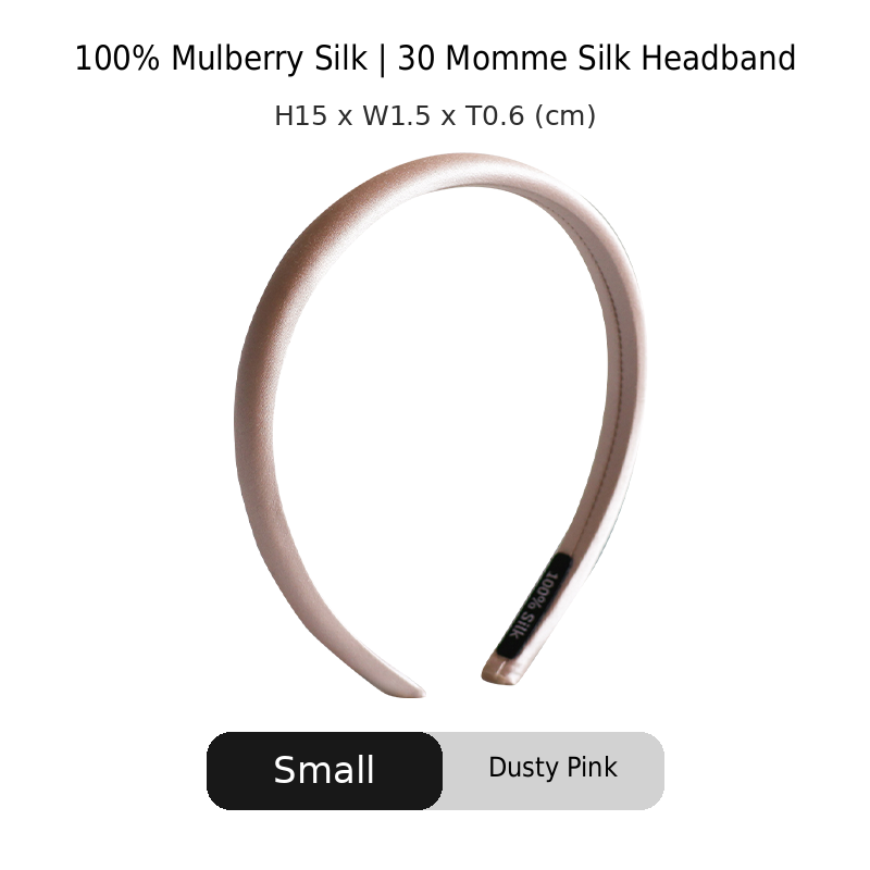OCRUSH Glossy Mulberry Silk Headband