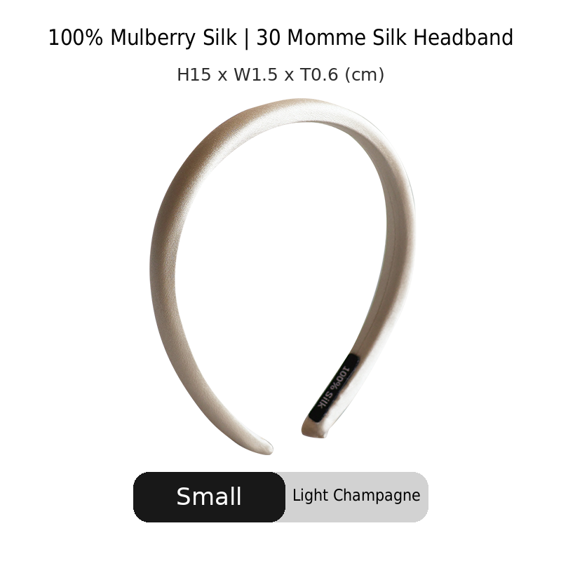 OCRUSH Glossy Mulberry Silk Headband