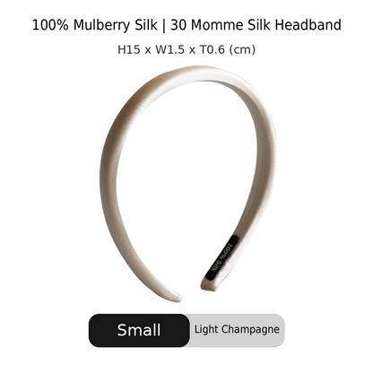 OCRUSH Glossy Mulberry Silk Headband