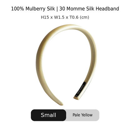 OCRUSH Glossy Mulberry Silk Headband