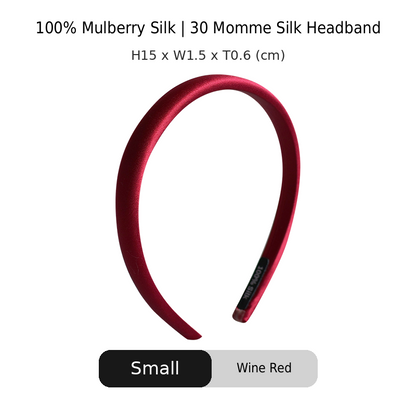 OCRUSH Glossy Mulberry Silk Headband