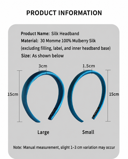 Mulberry silk headband product detail