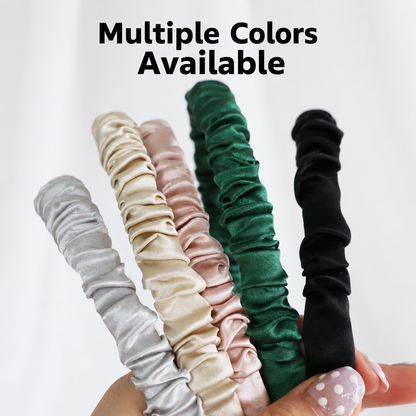 OCRUSH ruched mulberry silk headband color collection