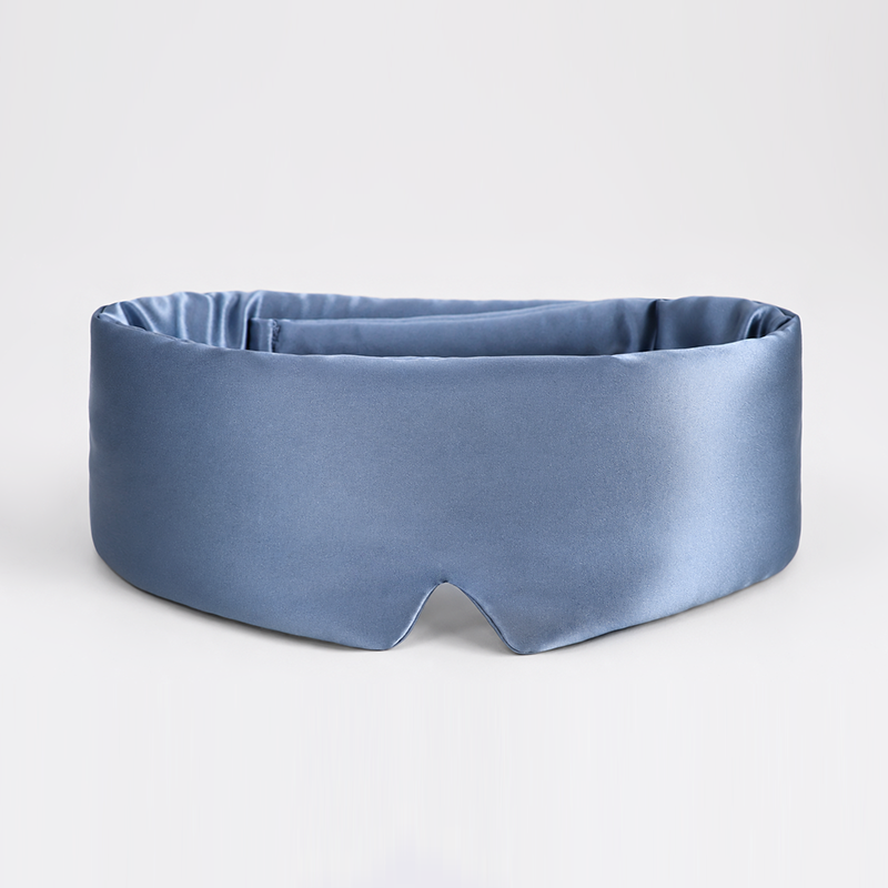 OCRUSH Full Coverage Mulberry Silk Sleep Mask Teal